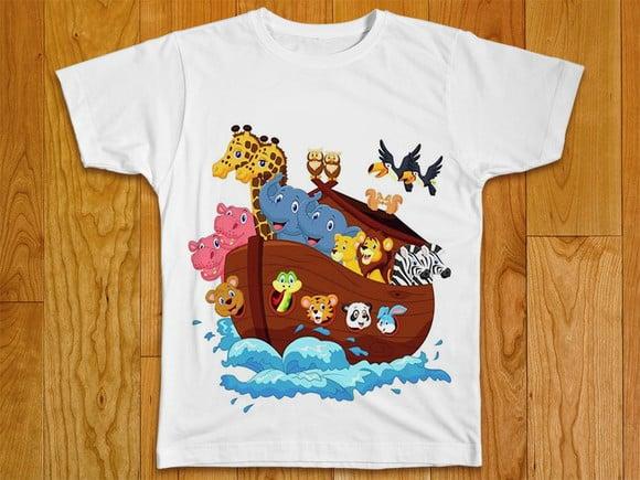 Camiseta Infantil Arca de Noé