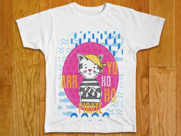 Camiseta Infantil Cat