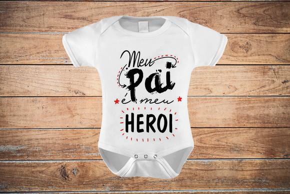 Body Infantil Meu Pai É Meu Herói