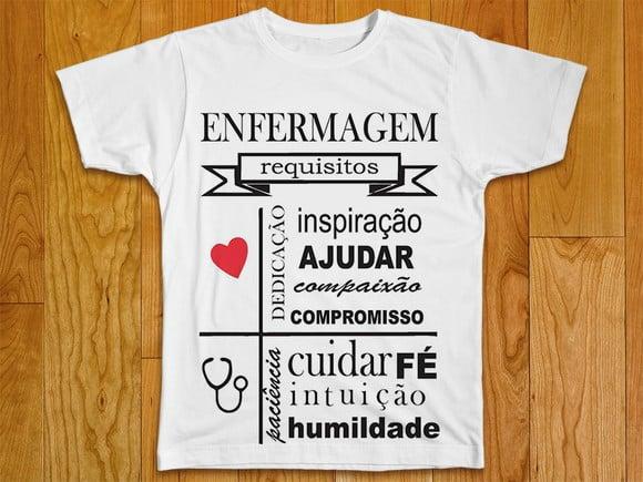 Camiseta Profissão Enfermagem