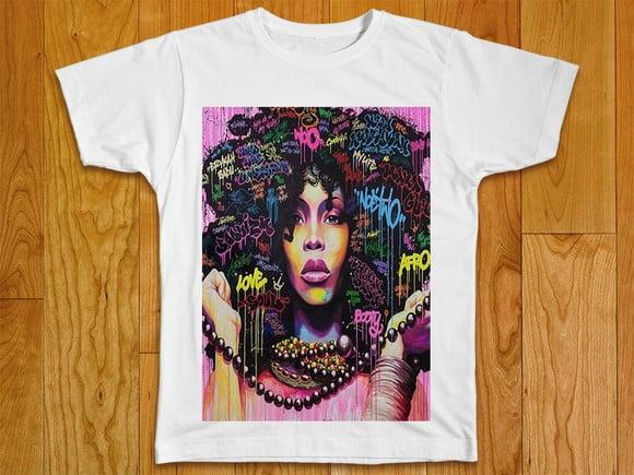 Camiseta Feminina Afro