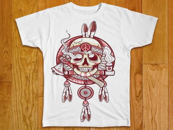 Camiseta Caveira Peace