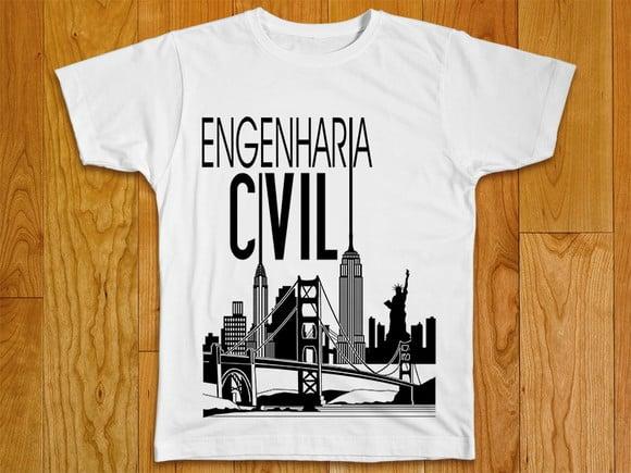 Camiseta Profissão Engenharia Civil