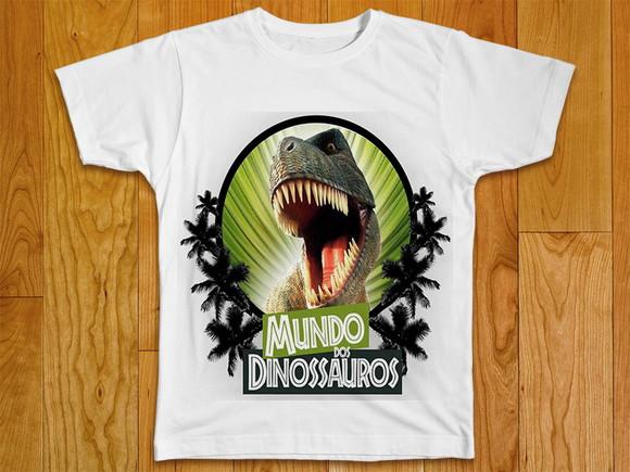 Camiseta Infantil Dinossauros