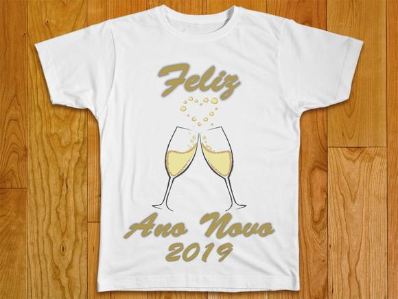 Camiseta Feliz Ano Novo