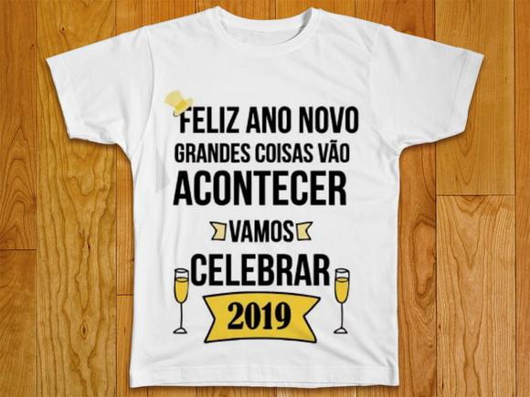 Camiseta Feliz Ano Novo
