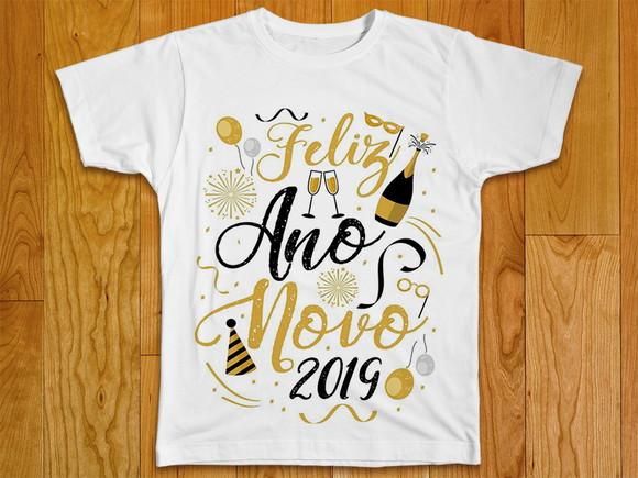 Camiseta Feliz Ano Novo