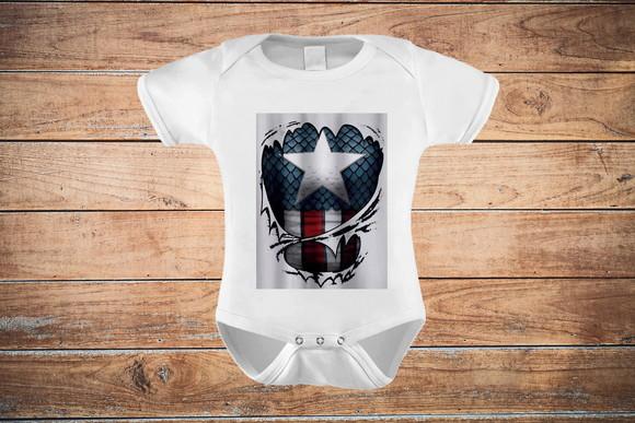 Body Infantil Capitão América