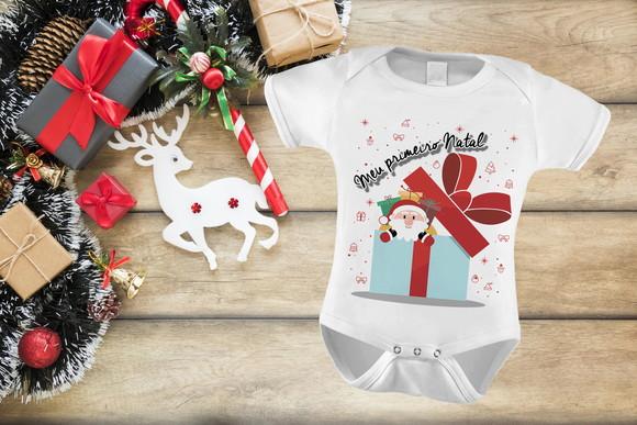 Body Infantil Meu Primeiro Natal