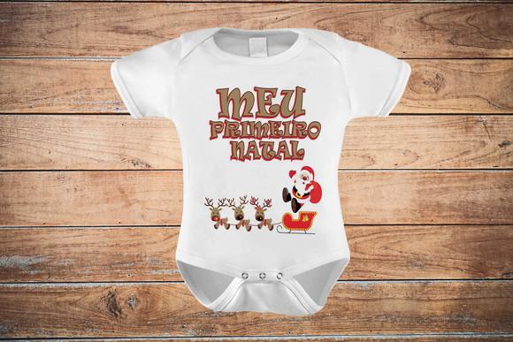Body Infantil Meu Primeiro Natal