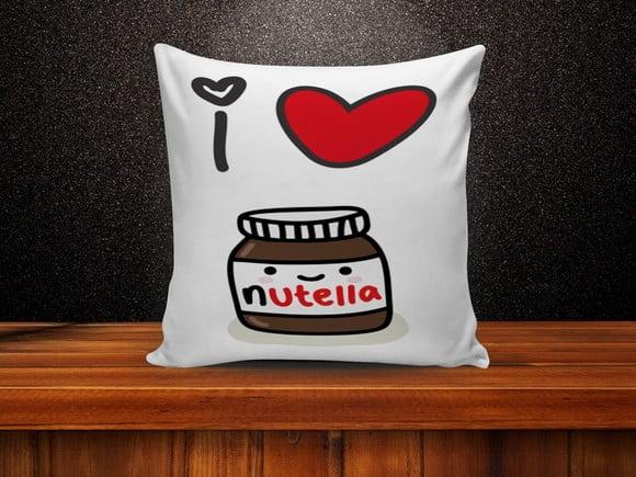 Almofada Decorativa I Love Nutella