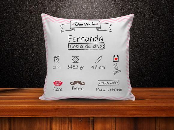 Almofada Placa de Nascimento