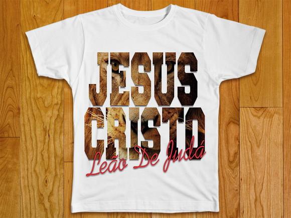 Camiseta Religiosa Jesus Cristo Leão de Judá
