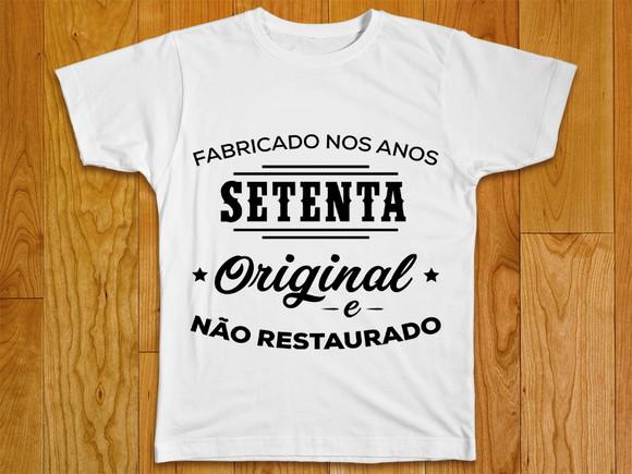 Camiseta Fabricado Nos Anos Setenta