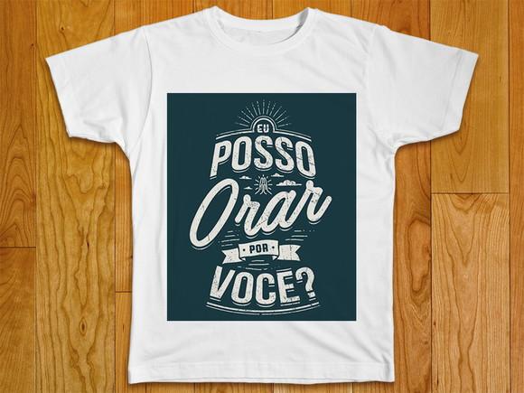 Camiseta Religiosa Posso Orar Por Você?