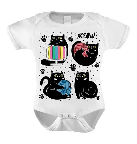 Body Infantil Meow