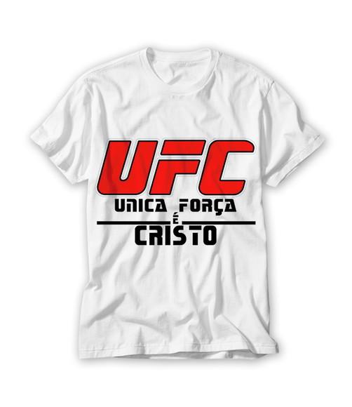 Camiseta Religiosa Unica Força é Cristo