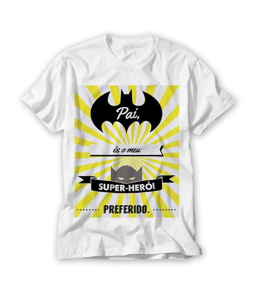 Camiseta Pai És O Meu Super Herói Favorito