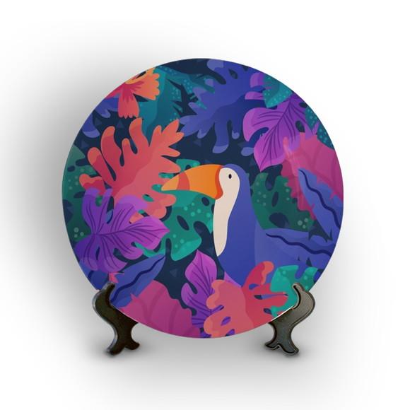 Prato Decorativo Tropical