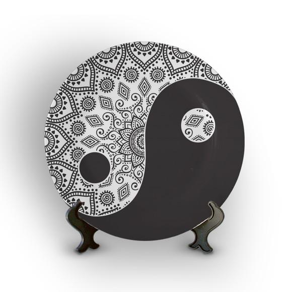 Prato Decorativo Yin Yang