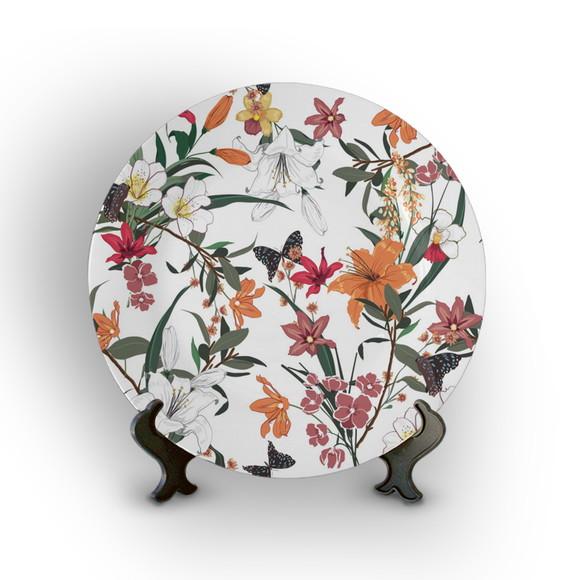 Prato Decorativo Floral
