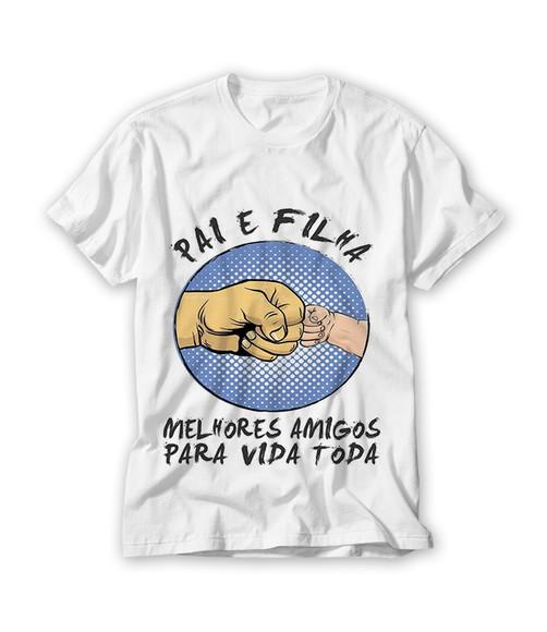 Camiseta Pai e Filha Melhores Amigos