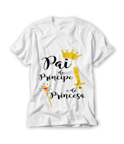 Camiseta Pai De Principe E De Princesa