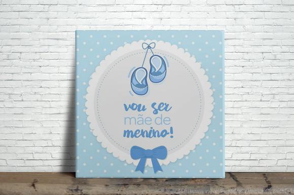 Azulejo Personalizado Vou Ser Mãe de Um Menino