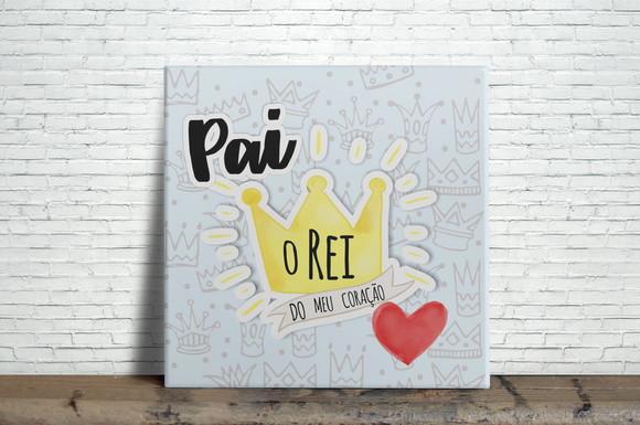 Azulejo Decorativo Pai o Rei do Meu Coração