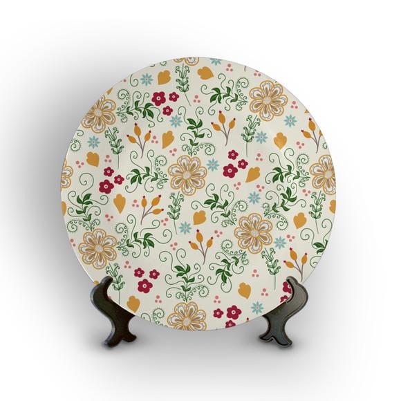 Prato Decorativo Floral