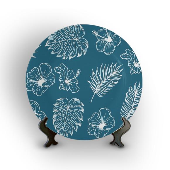 Prato Decorativo Folhas