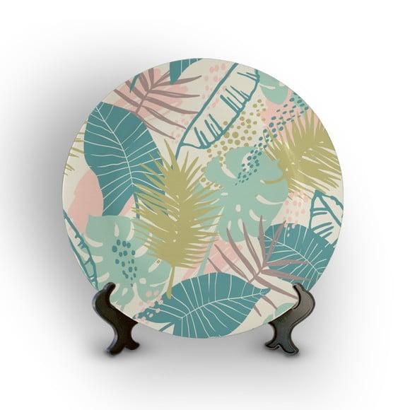Prato Decorativo Folhas