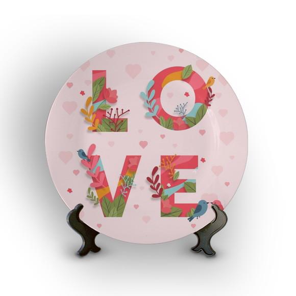 Prato Decorativo Love