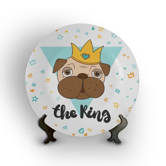 Prato Decorativo Pug