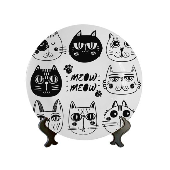 Prato Decorativo Meow