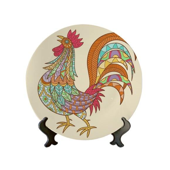 Prato Decorativo Galo Português