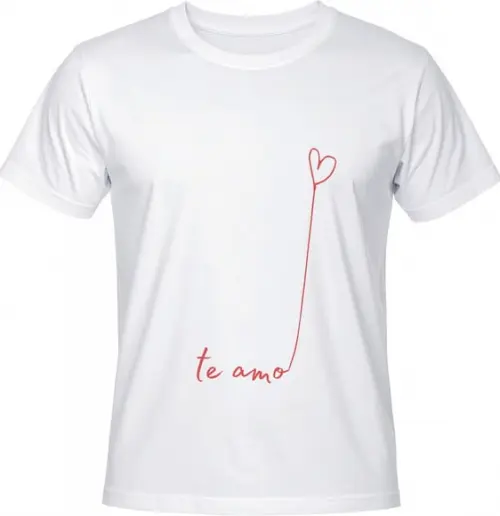 Camiseta Linha do Amor Te Amo