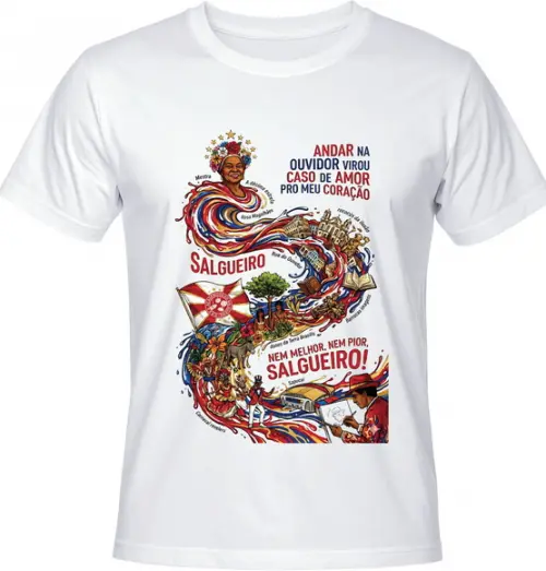 Camiseta Salgueiro Samba Enredo 2026 Rosa Magalhães Ouvidor