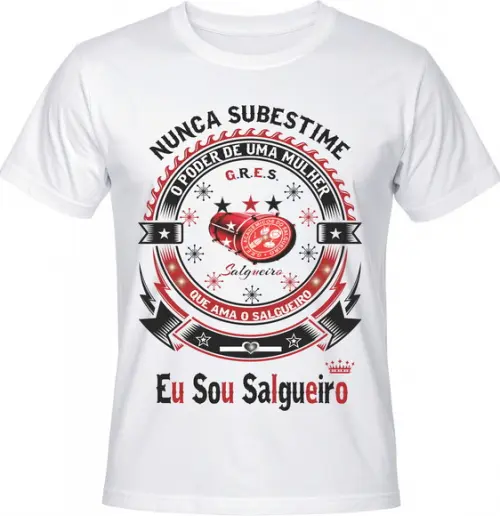 Camiseta Carnaval Eu Sou Salgueiro Samba