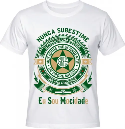 Camiseta Carnaval Eu Sou Mocidade Samba