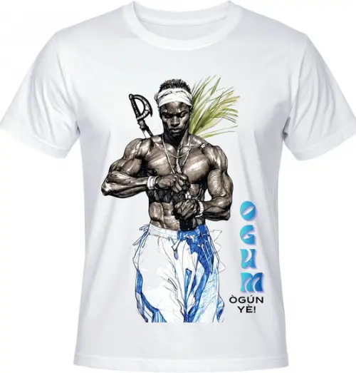 Camiseta Ogum Ogunhê Orixá Guerreiro Proteção
