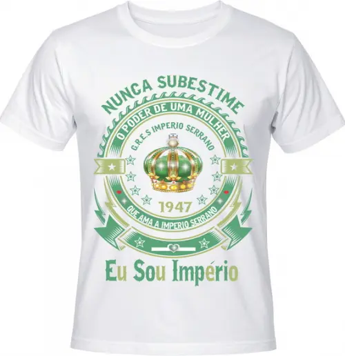 Camiseta Carnaval Eu Sou Império Serrano Samba