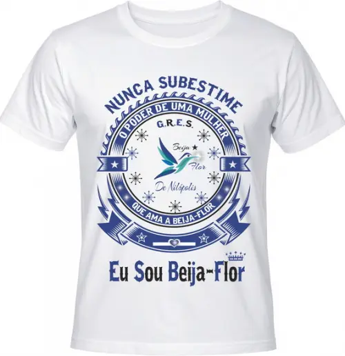 Camiseta Carnaval Eu Sou Beija-flor de Nilópolis Samba