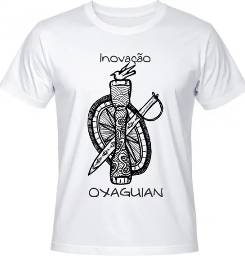 Camiseta Oxaguiã Inovação Orixá Guerreiro