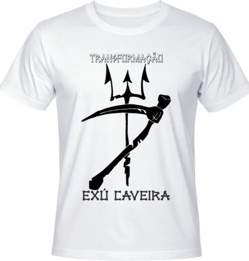 Camiseta Exú Caveira Transformação e Proteção