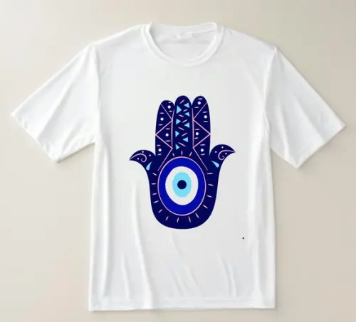 Camiseta Hamsá Olho Grego