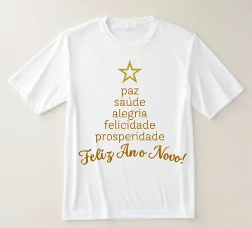 Camiseta Feliz Ano Novo