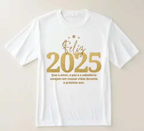 Camiseta Feliz 2025