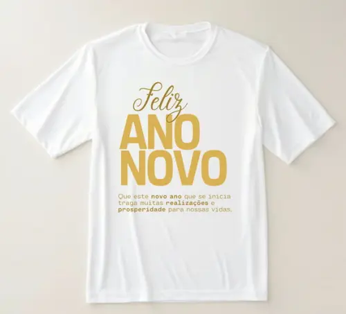 Camiseta Feliz Ano Novo