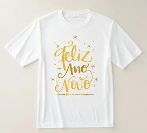 Camiseta Feliz Ano Novo